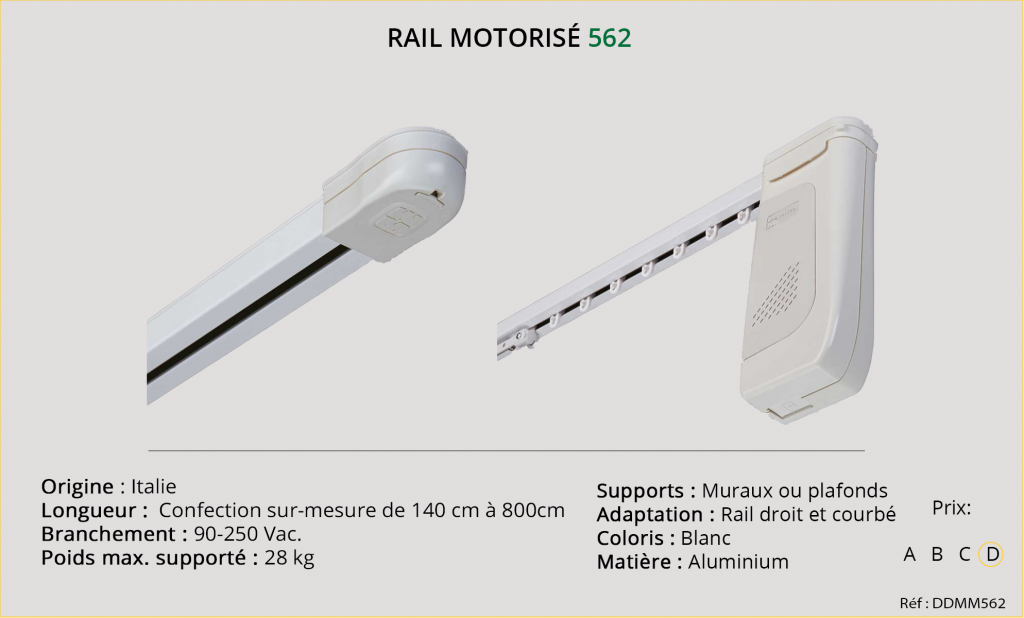 Rail motorisé Mottura 562